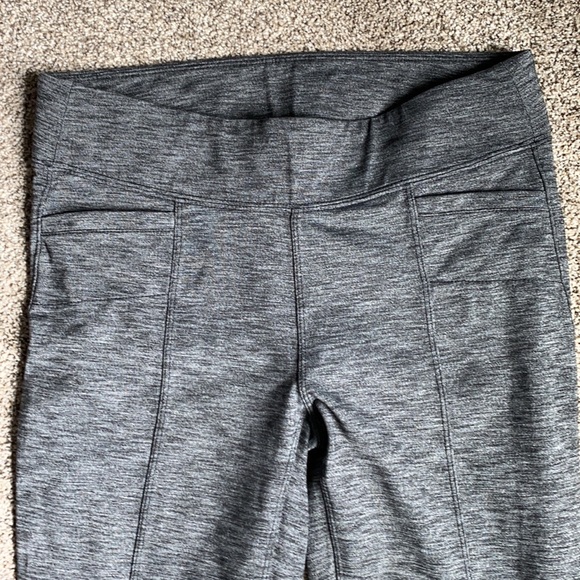 Athleta Metro Space Dye Gray Yoga Pants, M - Picture 2 of 3